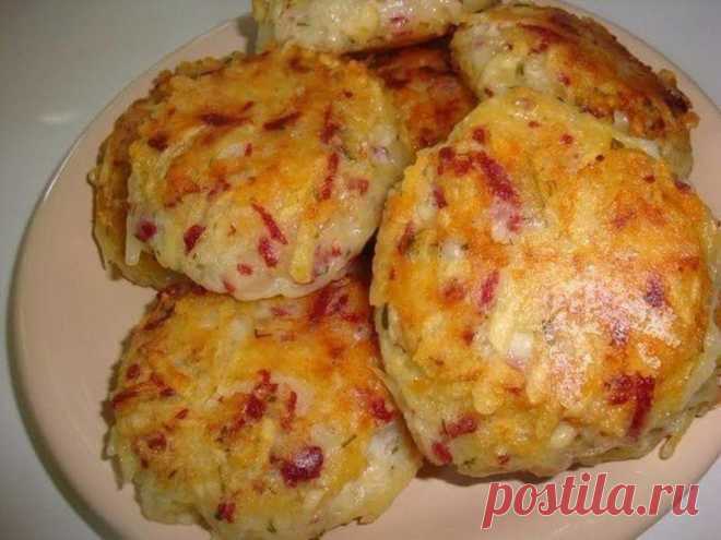 Драники с ветчиной и сыром | MixЕДА