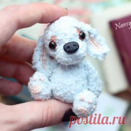 Голубой щенок амигуруми схема игрушки крючком | AmiguRoom