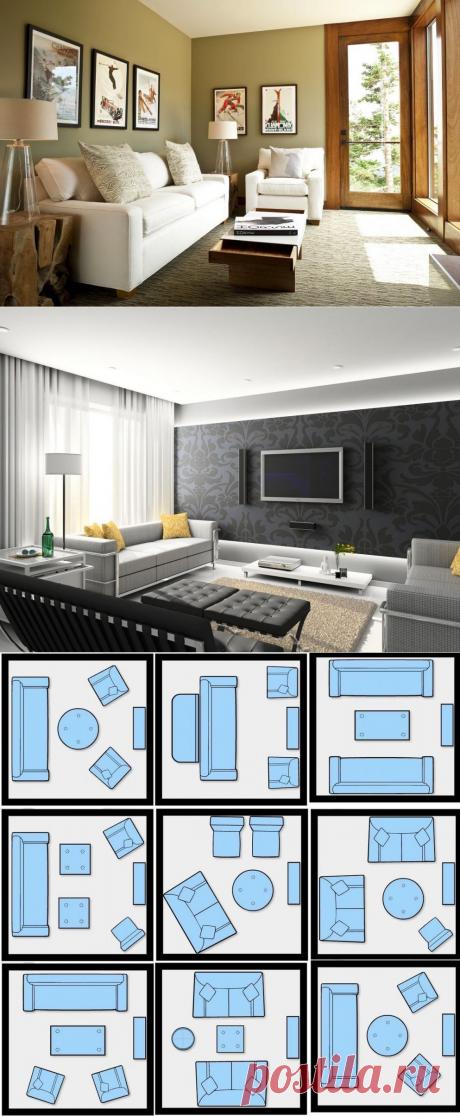 Уютная гостиная в квартире с обычной планировкой — Мой дом