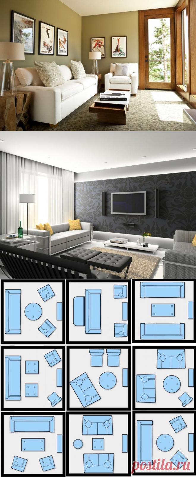 Уютная гостиная в квартире с обычной планировкой — Мой дом