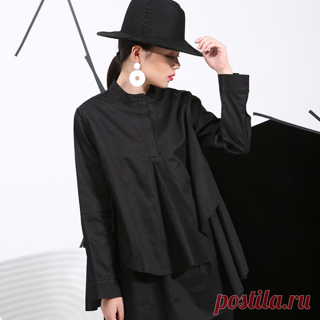 плюс размер рубашки женщины Picture - More Detailed Picture about [soonyour] 11.11 2016 fall plus size shirts women blouses Long sleeve white loose 100%cotton tops black shirt big size C006111 Picture in Blouses & Shirts from soonyour fashionable Store | Aliexpress.com | Alibaba Group