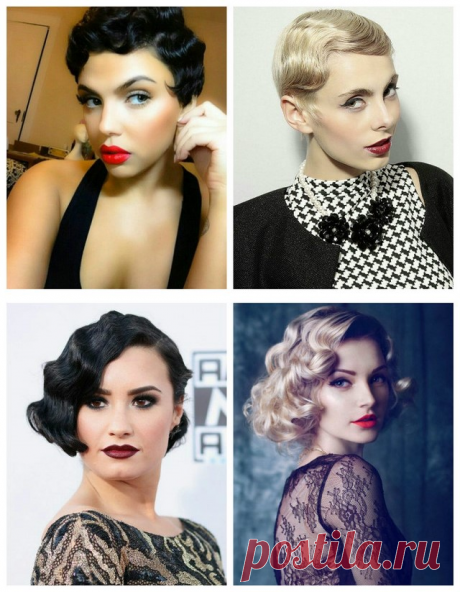 Ретро волны на короткие волосы. Прически на короткие волосы с волнами фото