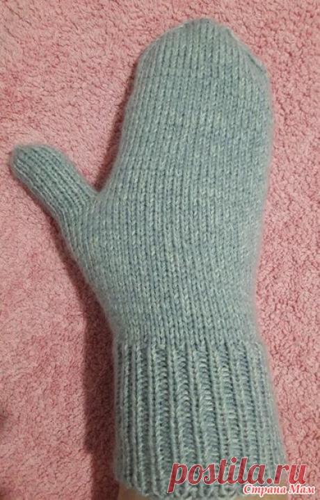 Варежки с индийским клином спицами - Вязание - Страна Мам