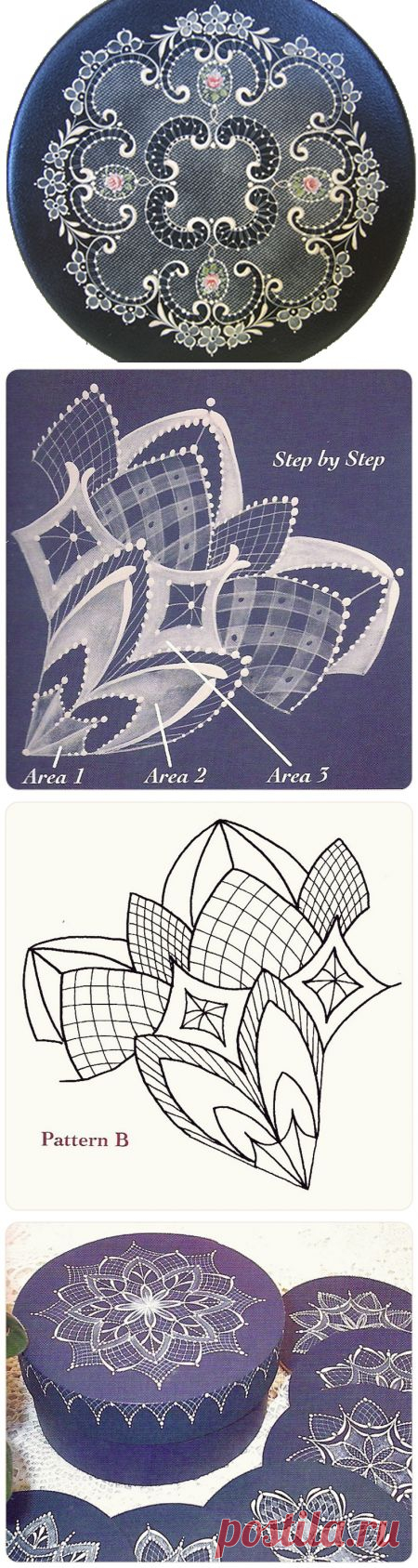 КРУГЛЫЕ КРУЖЕВА. ИМИТАЦИЯ. УРОКИ РОСПИСИ ОТ ARLENE LINTON