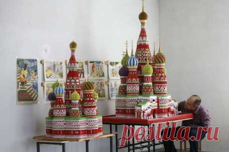 Храм в технике оригами — Рукоделие