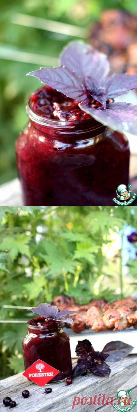 Черносмородиновый соус к шашлыку из мяса - кулинарный рецепт