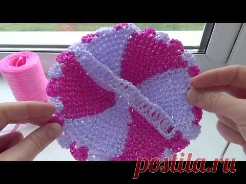 КРАСИВАЯ КРУГЛАЯ МОЧАЛКА крючком КОНУСЫ. Мастер-класс от Shatlen Шатлен.