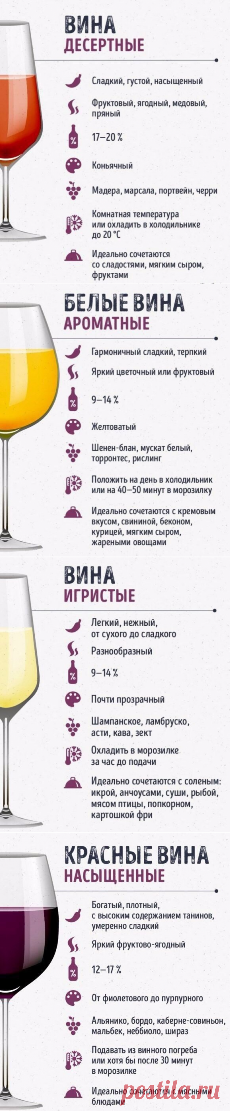 Шпаргалки для тех, кто любит вино