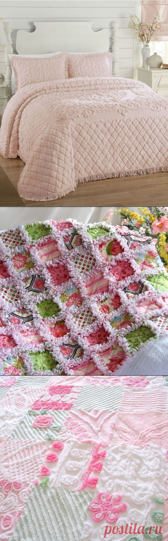 Эффектные покрывала в технике синель — Делаем руками