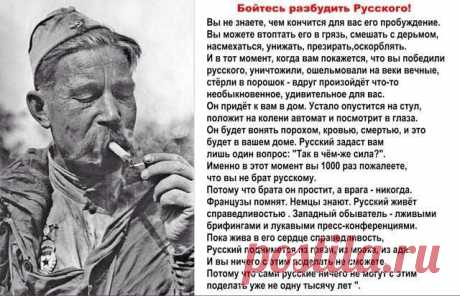 Бойтесь разбудить русского!