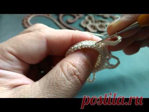Курсы ирландского кружева.Композиция к жакеты"Какао"2-ой урок.