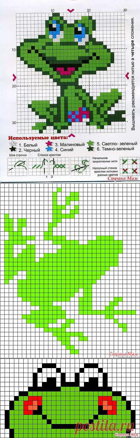 Вышивка /лягушки/: Дневник группы "Клуб рукоделия" - Страна Мам