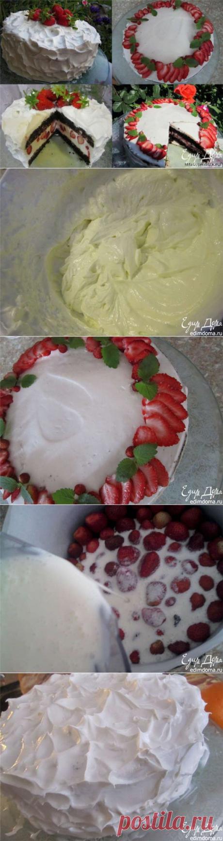 Как приготовить два торта &quot;Клубника под облаками&quot; и &quot;Клубника в сметане&quot;.