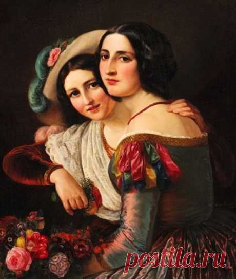 Elisabeth Anna-Maria Jerichau-Baumann (1819-1881) - датская художница и писательница с польскими корнями... ПортретноЖанровое.