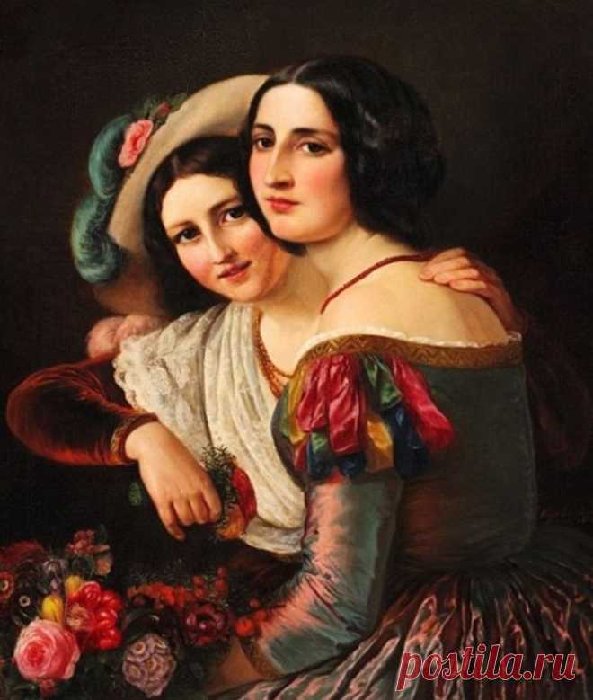 Elisabeth Anna-Maria Jerichau-Baumann (1819-1881) - датская художница и писательница с польскими корнями... ПортретноЖанровое.