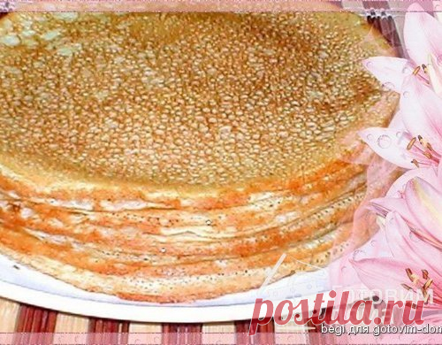 Блины ажурные - пошаговый рецепт с фото на Готовим дома