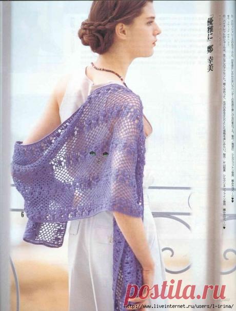 Ажурный палантин