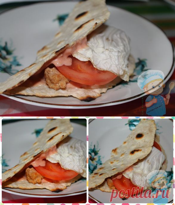Тортилья с курицей и овощами: домашний рецепт