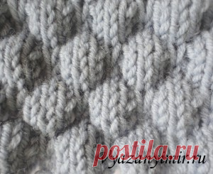 Узор "Буфы" спицами. | Вязаный Мир. Knit World.