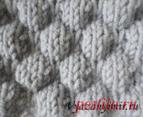 Узор &quot;Буфы&quot; спицами. | Вязаный Мир. Knit World.
