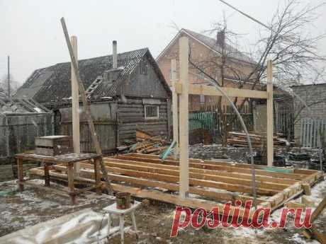 Беседка + крытый бассейн своими руками