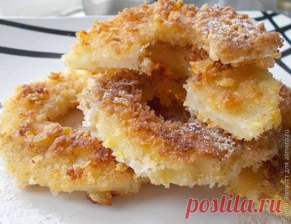 Яблочные колечки в панировке - Простые рецепты Овкусе.ру