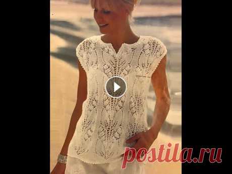 Летний топ с ажурным узором 1 часть Предлагаю связать летний ажурный топ. В этом видео смотрите до 15 ряда и переходите на вторую часть Размер M-L. Чтобы связать на размер больше/меньше ...
схема джемпера