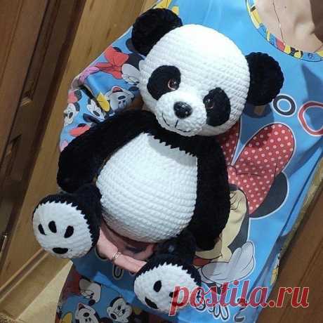 Большая панда амигуруми | Амигуруми