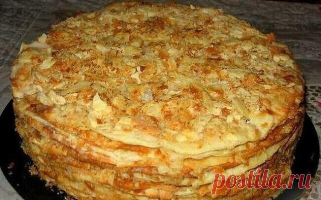 Наткнулась на этот чудо-рецепт случайно и теперь готовлю «Наполеон» только на сковороде.
 С тех пор я перепробовала много разных «Наполеонов», но к этому рецепту возвращаюсь всегда!