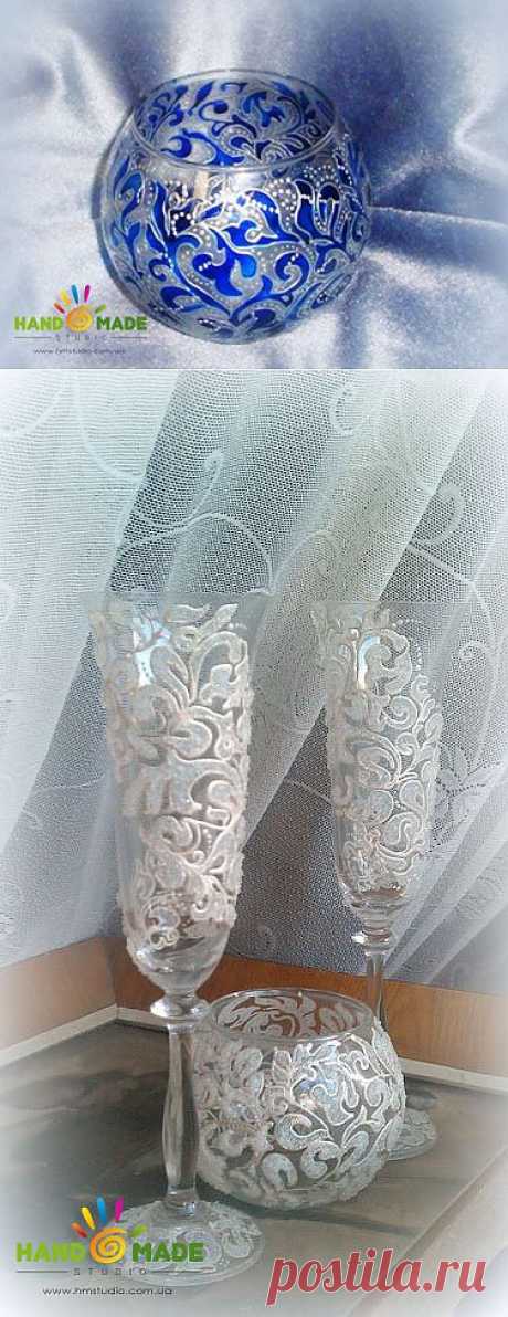 Подсвечник &quot;Морозный узор&quot; МК от Tkachuk.