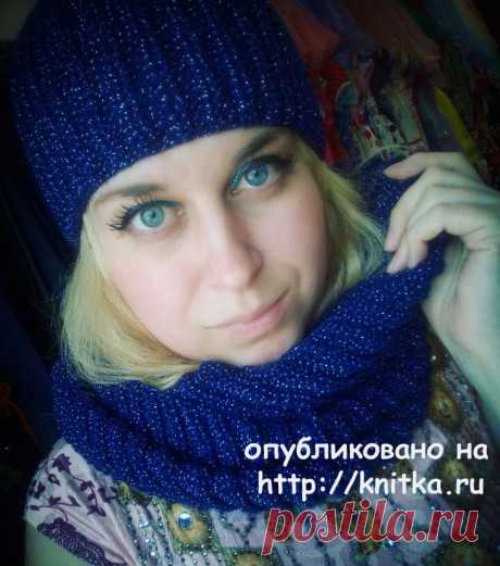 Шапка и снуд спицами. Работа Надежды Юсуповой, Вязание для женщин