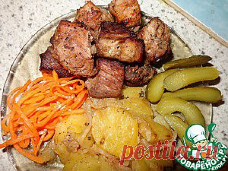 Мясо в гранатовом соке - кулинарный рецепт