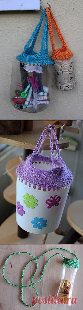 Обвязка емкостей крючком