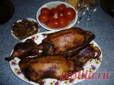 Вальдшнеп фаршированный, осенняя утка, жаренные перепела,тушеный тетерев / Богатая добыча