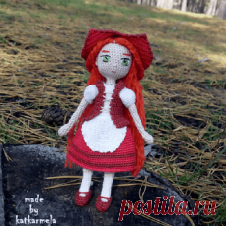 1000 схем амигуруми на русском: Красная шапочка крючком