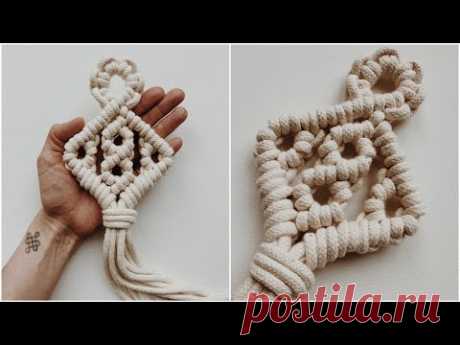 DIY: Hanging Macrame Rhombus