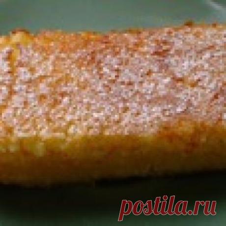 Ленивый лимонный пирог Кулинарный рецепт
