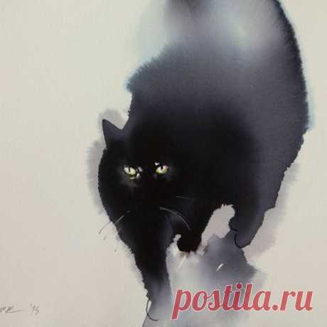 Акварельные коты
