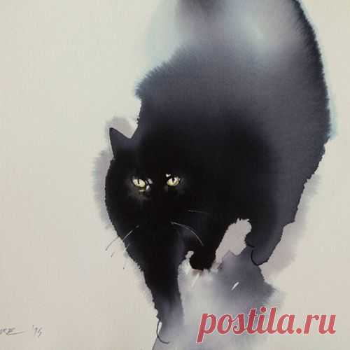 Акварельные коты