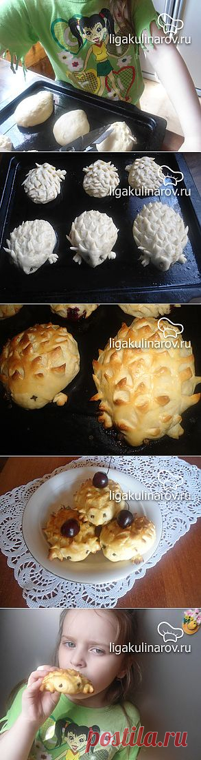 "Ежики "из хрущевского теста – рецепт с фото от Лиги Кулинаров, пошаговый рецепт