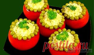 Помидоры фаршированные мясом курицы