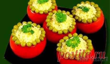 Помидоры фаршированные мясом курицы