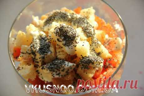 САЛАТ С КОПЧЕНОЙ КУРИЦЕЙ ПО-ИТАЛЬЯНСКИ