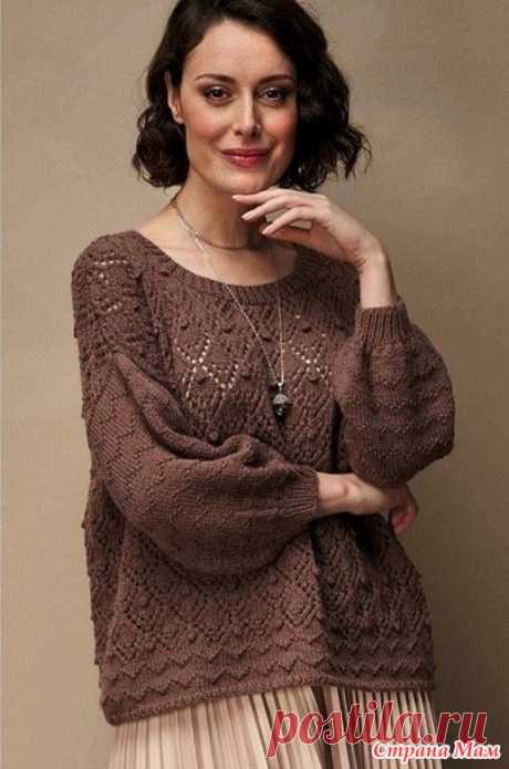 Джемпер Hedda by SANNA MARD CASTMAN. Спицы. - ВЯЗАНАЯ МОДА+ ДЛЯ НЕМОДЕЛЬНЫХ ДАМ - Страна Мам