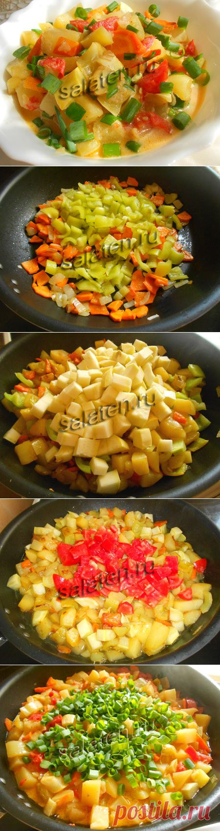 Овощное рагу с кабачками и картошкой – вкусный рецепт с фото | salaten.ru