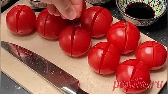 Готовим « закуску из спелых томатов»