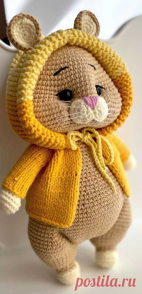 PDF Хомяк Арсений крючком. FREE crochet pattern; Аmigurumi animal patterns. Амигуруми схемы и описания на русском. Вязаные игрушки и поделки своими руками #amimore - хомяк в кофточке с капюшоном, хомячок из обычной пряжи.