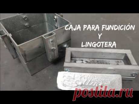 Caja de moldeo para fundición/Lingotera/Reciclaje/Metal casting/metal/asmr