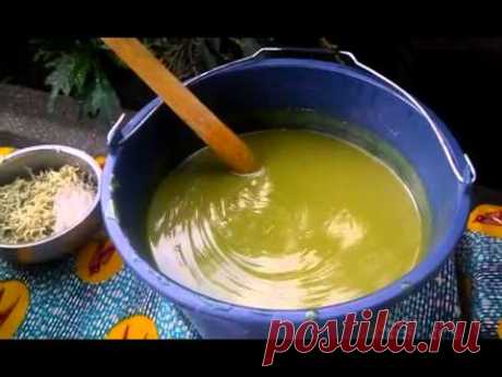 Making Moringa Soap with all natural ingredients