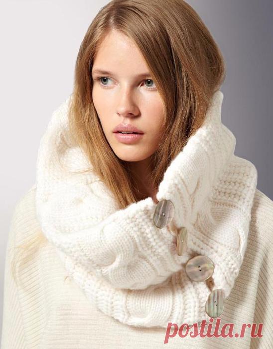 Нашла подборку снудов (для идеи) | Вязание для женщин спицами. Схемы вязания спицами